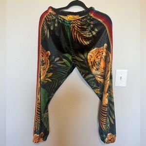 *RARE* Aviator Nation Velvet Tiger Print Joggers Size Medium